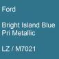 Preview: Ford, Bright Island Blue Pri Metallic, LZ / M7021.